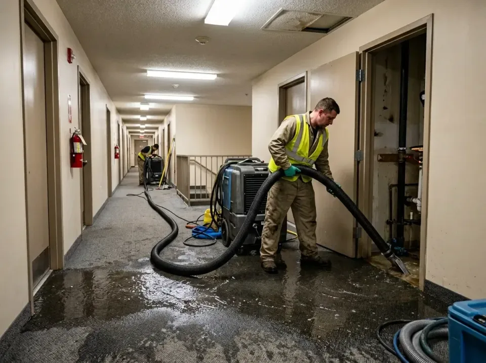multi-unit-apartment-hallway-f-005 — frequently asked questions, Emergency Burst Pipe Water Extraction & Removal in Destreha…